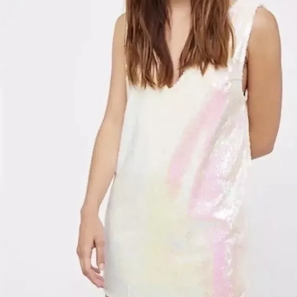 NEW Free People Opal Sequin Shift Slip Dress XS